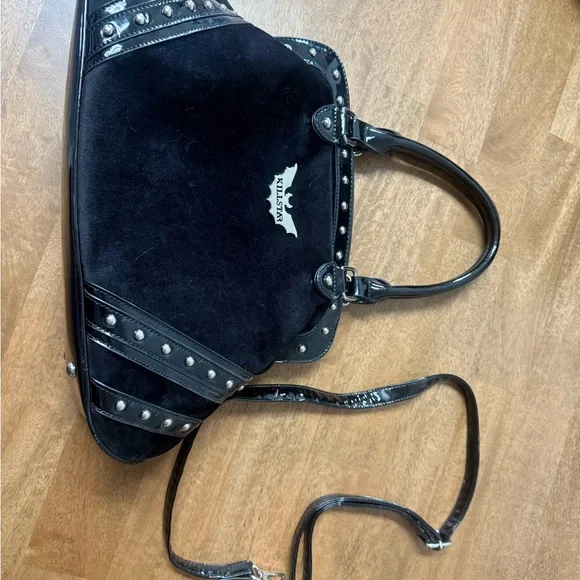 Killstar Black Studded Shoulder Bag with Metallic Emblem - Picture 3 of 4